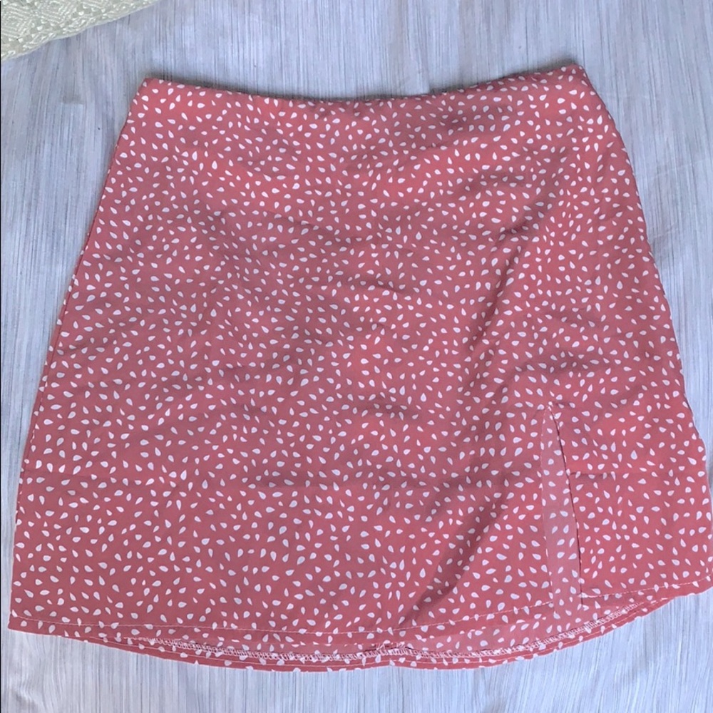 Printed Skirt W/Slit